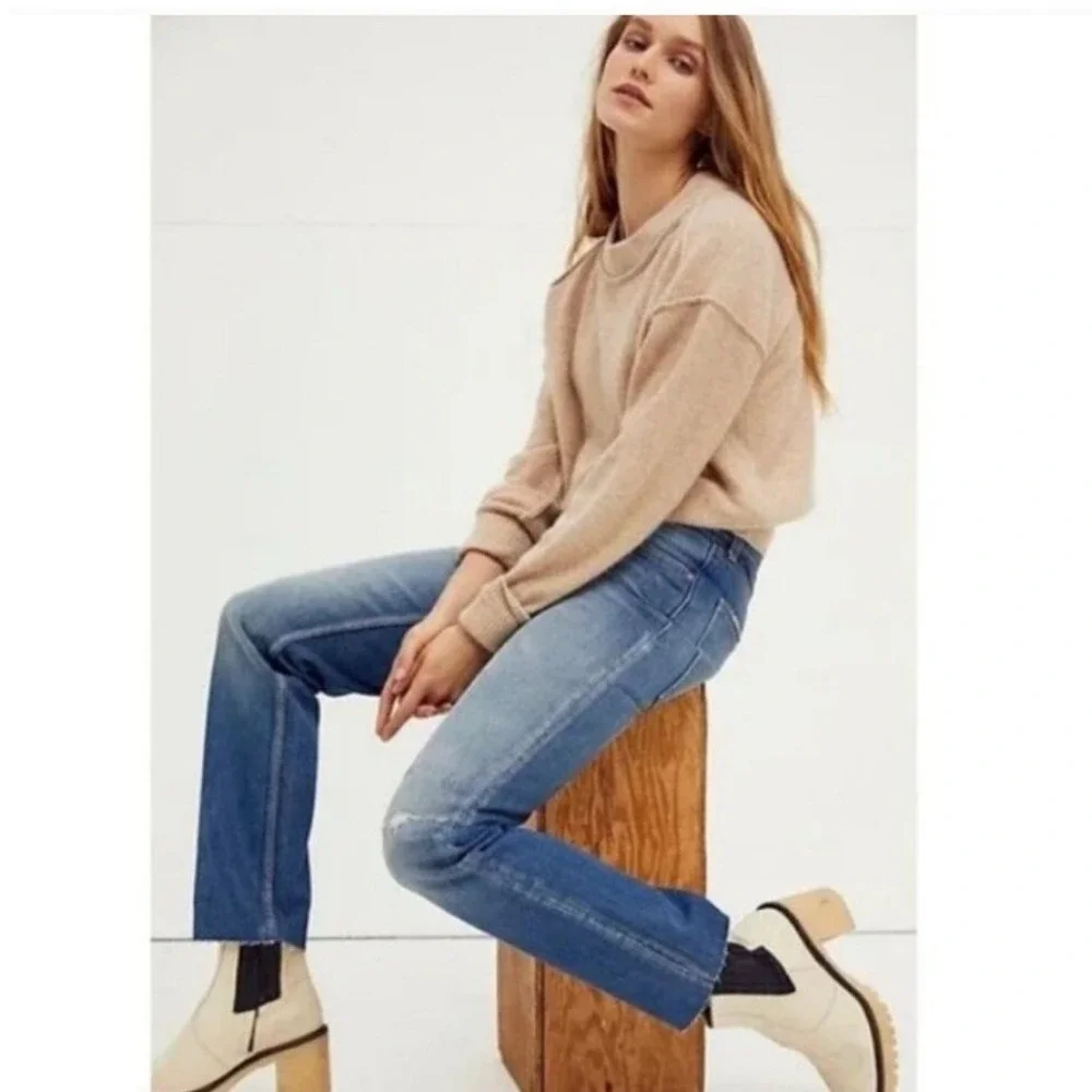 Free People We The Free Vixen Cigarette Jeans Straight Leg 27